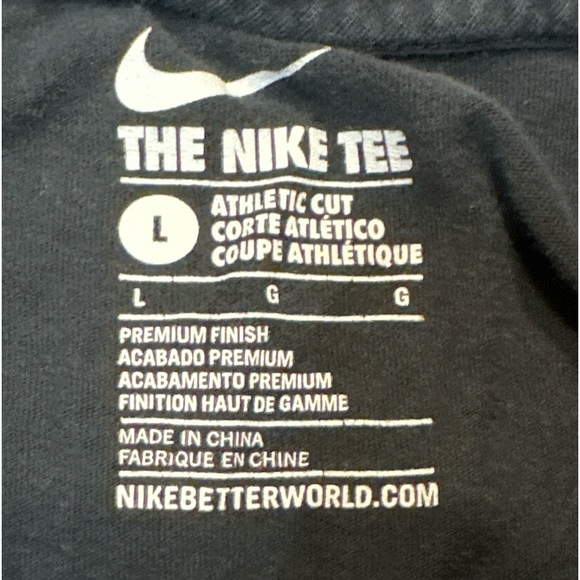 Nike Midnight To Six Nike Skateboarding Shirt Size Large Black Athletic Fit - Picture 4 of 4
